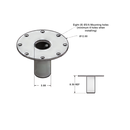 Flush Floor Mount (Existing Concrete) | 30021 carousel image