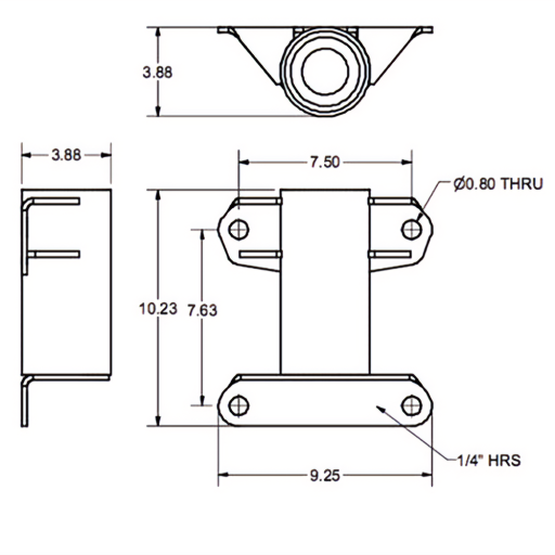 4-Point Davit Wall Mount | 30032 carousel image