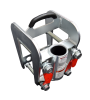 Fixed Davit Barrel Mount (127mm) | 30161 carousel thumbnail